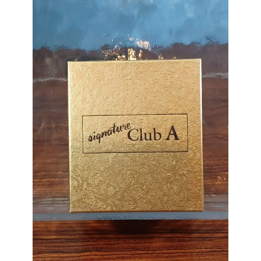 Adrienne Club A Mother Of Pearl White Rhinestone Silvertone Black Band With Box - Picture 8 of 8